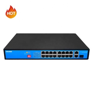 Nhanh chóng không được quản lý 16 PoE cổng Ethernet HUB + 2*1000m SFP PoE chuyển đổi 10/100 Mbps mạng chuyển đổi - Product Image 5