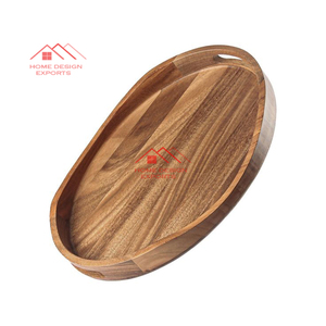 White Finished High Quality Wood Tray With Metal Handle 2025 Best Selling Home Hotel Accessories - Product Image 4