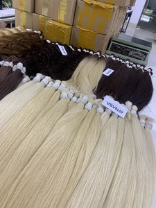 Extensions de cheveux en vrac au prix de gros fortes et sans enchevêtrement Double noyer 100 grammes toutes les couleurs 14 pouces - Product Image 6