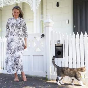 Timeless Tropics mujer 100% algodón Maxi vestido Casual bohemio ligero verano playa vestido Tropical estampado transpirable Suelto - Product Image 2