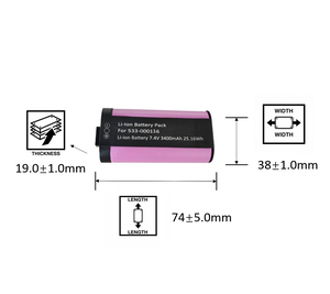 Batería de Polímero de Litio 533-000116, 3400mAh 7.4V, para Altavoz Super Boom <span class=keywords><strong>UE</strong></span> <span class=keywords><strong>Megaboom</strong></span>, Batería Recargable para Altavoz - Product Image 2