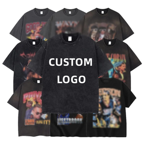 เสื้อยืดโอเวอร์ไซส์ผ้าคอตตอนหนา 100% สไตล์สตรีทแวร์ ปี 2026 ล้างสีแล้ว พิมพ์ลายโลโก้แบบ DGT สำหรับผู้ชาย - Product Image 4