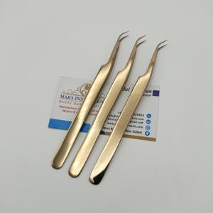 แหนบต่อขนตาแบบมืออาชีพหัวต่อขนตาทำจากสเตนเลสสตีลพรีเมียม - Product Image 4