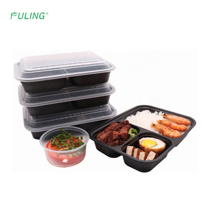 Contenedor de Alimentos Desechable de 26 oz con Tapas, Contenedor para Preparación de Comidas, Caja Bento de Plástico con 3 Compartimentos - Product Image 5