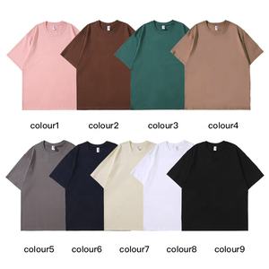 Offre Spéciale 100% coton hommes T-Shirt haute qualité 300 Gsm col épais lourd surdimensionné personnalisé broderie impression T-Shirt - Product Image 4