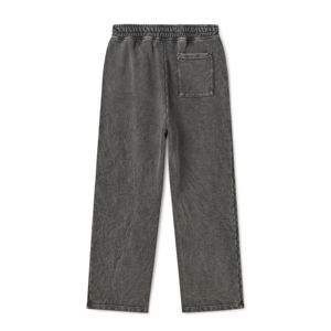 OEM Pantalon de survêtement d'extérieur décontracté de haute qualité à taille élastique, délavé à l'acide, 3 poches, pantalon à jambe droite pour hommes, style de rue unisexe - Product Image 2