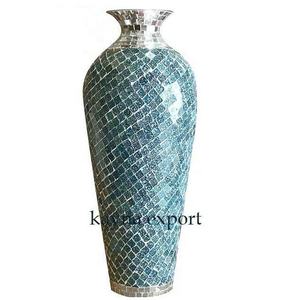 MOSAIC FANCY FLOOR FLOWER VASE HOT SELLING DECORATIVE FLOOR VASE SUPPLIER - Product Image 1