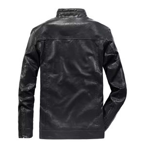 Chaqueta de Cuero para Hombre de Alta Calidad al por Mayor, Diseño Casual Nuevo, Cuero Genuino Premium, Fabricante OEM ODM Personalizado - Product Image 2