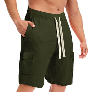 Pantalones cortos deportivos informales de verano para hombre, algodón suave y lona de poliéster, respetuosos con el medio ambiente, patrón sólido de secado rápido - Product Image 5