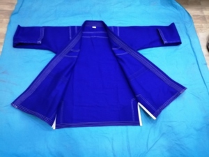 Personnalisé Nouvelle Arrivée Bleu BJJ Brésilien Jiu Jitsu Uniforme Logo 100% Coton 260gsm Respirant Durable Arts Martiaux Ensembles Unisexe - Product Image 3