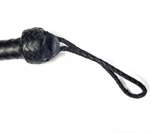 ที่เฆี่ยนหนังวัวแท้25หางที่มีด้ามจับ8.5นิ้วทำด้วยมือ - Product Image 2