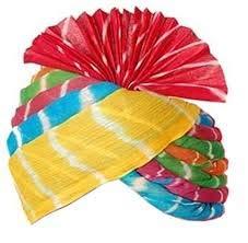 Rajasthani Cotton Jodhpuri Pachrangi Lehriya Safa Turban Meilleur pour le désherbage, l'anniversaire et la fête Holi Supply (Multicolore) - Product Image 2