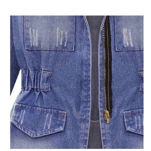 Custom Casual <b>Denim</b> <b>Jacket</b> Factory Wholesale <b>Men</b> Big And Tall Big & Tall Trucker <b>Jacket</b> <b>for</b> <b>Men</b> Jeans 100% Cotton Shell - Product Image 3