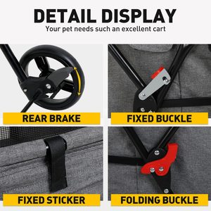 รถเข็น TH-PSP-104แบบกรงสำหรับสัตว์เลี้ยงเวียดนามรถเข็นสำหรับสัตว์เลี้ยงแบบมาตรฐานสูงสำหรับทุกฤดูกาล - Product Image 3