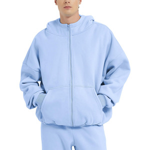 เสื้อฮู้ดกันหนาวขนแกะคอตตอน100% มีฮู้ดโอเวอร์ไซส์พิมพ์ลายแบบกำหนดเอง - Product Image 2