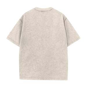 T-shirt en coton surdimensionné pour hommes, streetwear décontracté à coupe ample avec col rond, style de rue à la mode - Product Image 6
