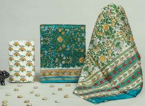 ผ้าฝ้ายทอเนื้อละเอียดพรีเมียมสำหรับตัดชุด ทนทานต่อการเสียดสี ดีไซน์ลายขอบประณีต ผ้าสำหรับชุดฤดูร้อนสไตล์ชาติพันธุ์ แบบยังไม่ได้เย็บ - Product Image 2