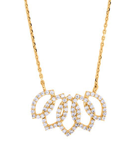 14K Or Massif 0.50 Carat Rond Moissanite Diamant 18 Pouces Voyage Collier Diamant Pendentifs & OEM ODM SilverJewelry Type - Product Image 4