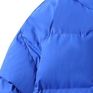 Servicio OEM, Chaqueta Acolchada Impermeable con Capucha y Logotipo Personalizado para Hombre, con Exterior de Seda y Diseño de Burbujas, Chaqueta de Invierno - Product Image 3