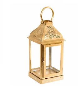 Linternas colgantes marroquíes pulidas en oro linterna marroquí diseño hecho a mano linterna de Metal para hoteles restaurantes - Product Image 1