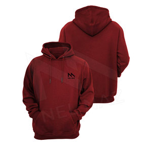 Sweat à capuche de couleur unie avec couverture complète de pull Sweat à capuche complet imprimé pour hommes Vente en gros Sweats à capuche pour hommes Matériel personnalisé - Product Image 2