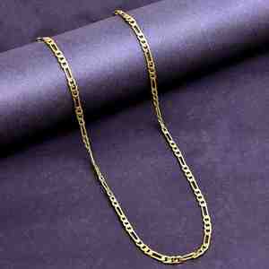 Collares de Cadena Estilo Figaro Chapados en Oro Micro de 14K, 18K y 24K al por Mayor, Collares de Cadena de Moda, Cadena de Latón, Diseño de Cadena Moderno. - Product Image 2