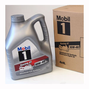 Mobil 1 Racing 4T 10W-40 aceite de motor para bicicletas de 4 tiempos drenaje largo alto rendimiento - Product Image 1