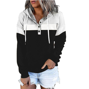 Sweat-shirts et pulls à capuche en coton lourd en gros, logo personnalisé, impression par transfert thermique, impression en relief, pour femmes - Product Image 3