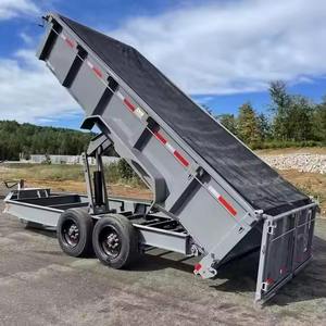 Remolque Volquete de Alta Calidad Usado, Remolque Volquete Hidráulico de 7x14, Lateral de 4 pies, Ejes de 7K, Ahora Disponible en Stock al por Mayor a un Precio Accesible - Product Image 1