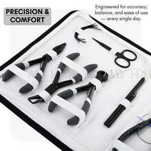 Premium Kwaliteit Roestvrijstalen Hair Extension Tools Kits Nano Kraal Haarverlengtang Styling Clips Naainaalden Snijder - Product Image 6