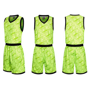Uniformes de baloncesto juvenil hechos de material elástico suave que proporcionan durabilidad y gran ventilación durante los Juegos - Product Image 1
