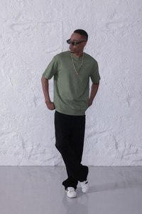 เสื้อยืดผู้ชายแบบเรียบ ขายส่ง รับทำโลโก้ เสื้อยืดผ้าฝ้ายพื้นฐาน ผลิตในตุรกี ผู้ผลิตจำนวนมาก - Product Image 6