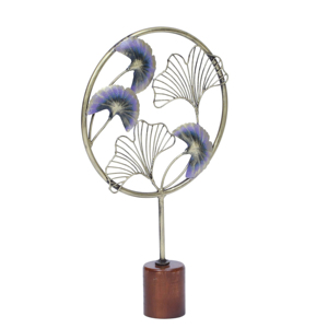 Vente en gros 2026 Figurine décorative de table en métal plaqué or avec revêtement en poudre noire perforée en forme d'arbre pour la décoration intérieure - Product Image 6