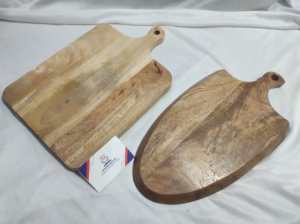 Plat à steak en bois massif de haute qualité, bois d'acacia naturel moderne pour restaurant, barbecue, service de viande, plateau et blocs - Product Image 5