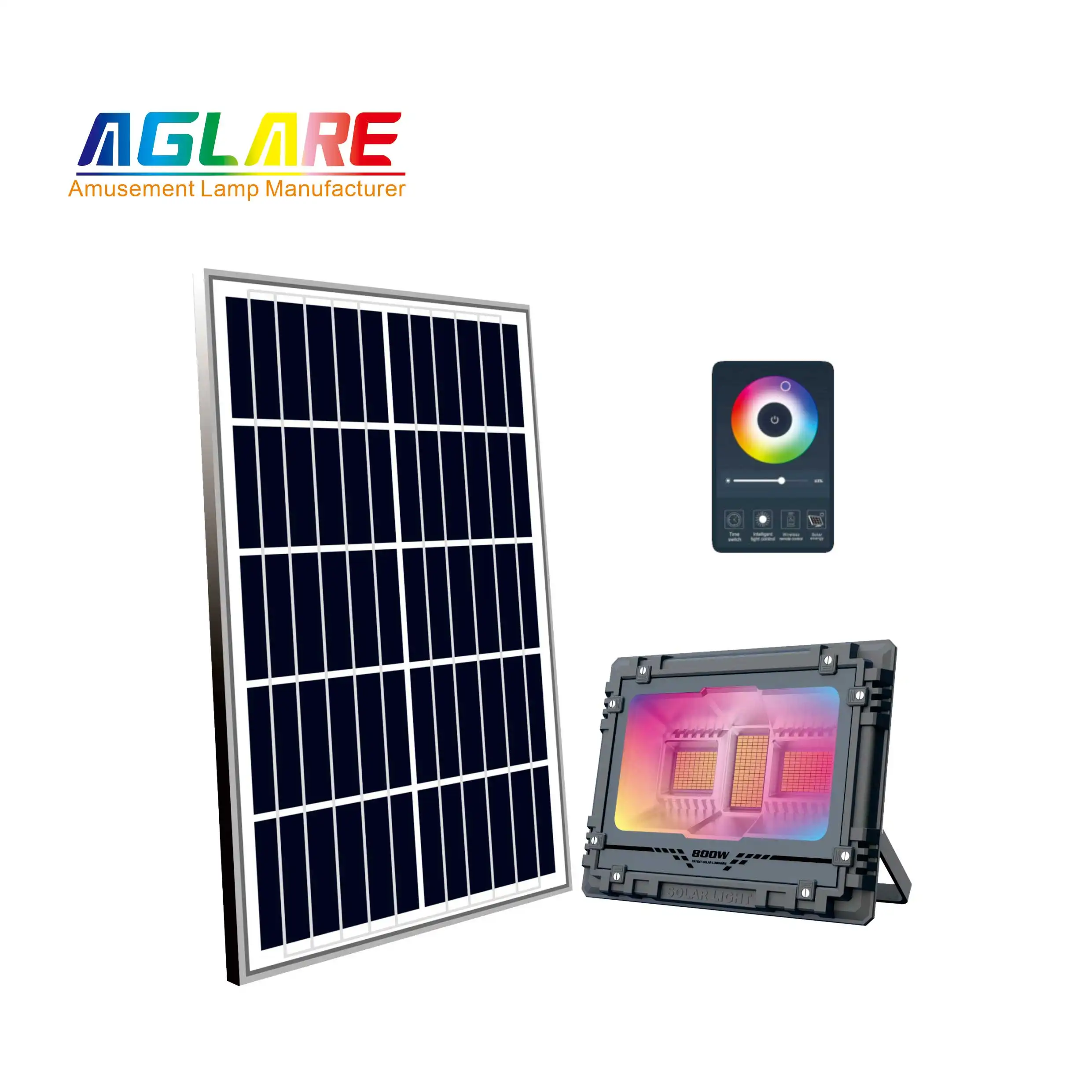 Aglare High Quality Energy Saving Waterproof IP65 Outdoor Solar Spotlight LED 800W Solar Flood Light