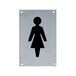 Dấu hiệu cửa biểu tượng nữ có thể đảo ngược với thông điệp mở và đóng Treo Nhôm nữ ký hiệu cửa cho cửa hàng nhập cảnh - Product Image 2