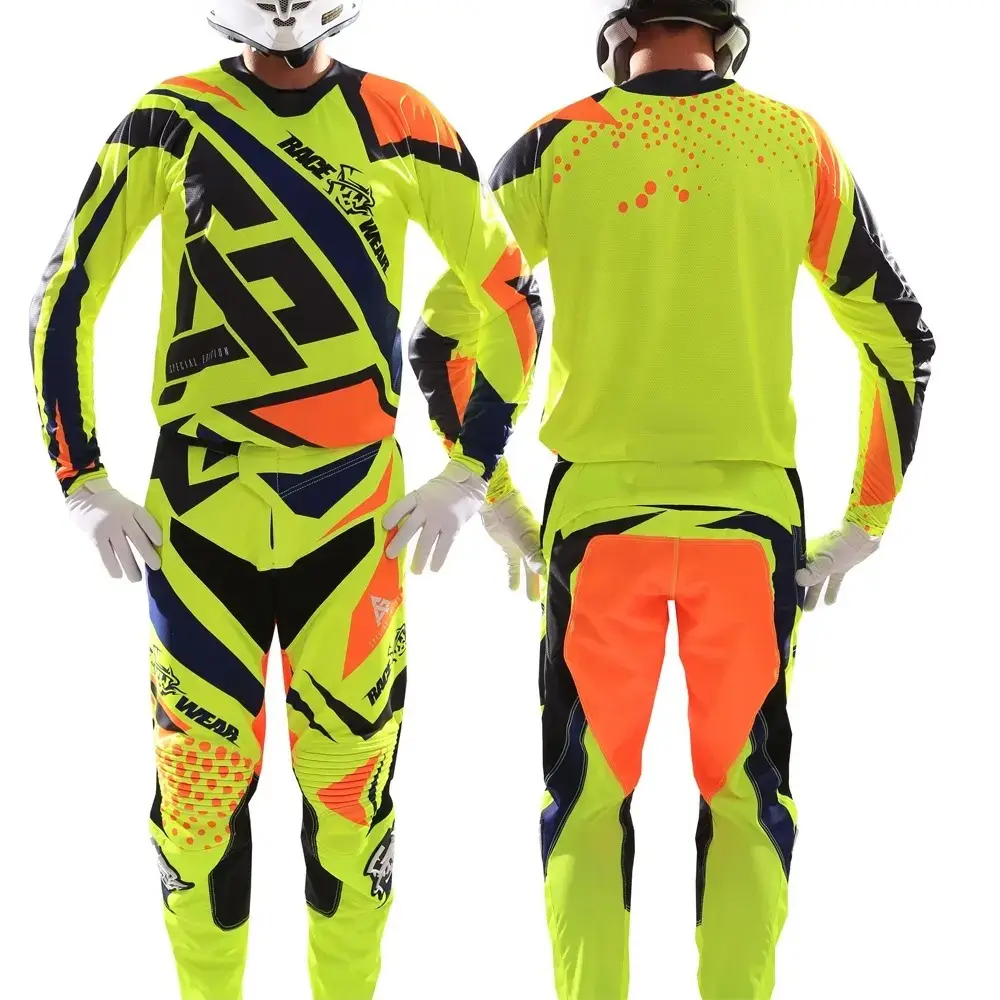 Tùy chỉnh thực hiện MX Motocross Jerseys và quần của nam giới MTB Set ATV Dirt Bike sets với Breathable không phai thăng hoa đồ họa