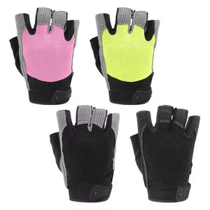 Gants de cyclisme unisexes à demi-doigts Gants de course en polyester respirant pour adultes pour la salle de sport et l'extérieur - Product Image 1