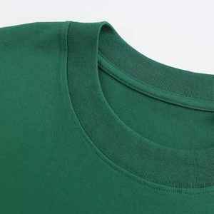 220 gramos 100% algodón lona transpirable y secado rápido liso en blanco hombres camiseta de gran tamaño para impresión personalizada 2025 - Product Image 6