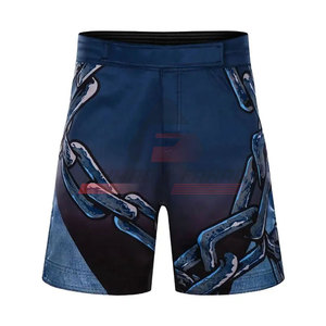 2025 Custom Logo MMA Boxing <b>Shorts</b> Hot Selling Casual Gym Sports Wear with <b>Elastic</b> <b>Waist</b> & Solid Pattern OEM Service Available - Product Image 1