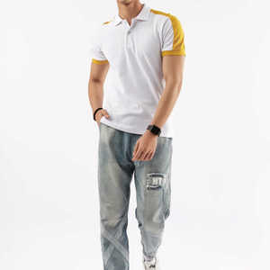 Pull pour hommes en coton de qualité supérieure pour polos Nouvelle tendance de la mode Motif solide Tissu personnalisé Grande taille Approvisionnement ODM - Product Image 2