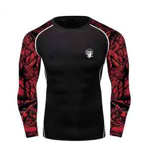 Camisetas deportivas de manga larga para hombre, camisas de compresión con estampado de superhéroes para gimnasio - Product Image 2