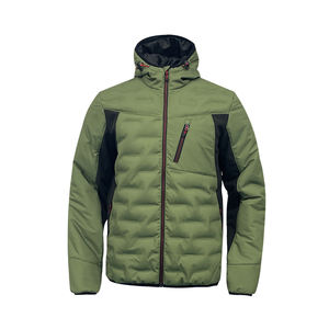 Veste matelassée imperméable pour hommes Manteau matelassé d'hiver à bulles rembourré en polyester vert Veste matelassée pour l'extérieur pour hommes - Product Image 1