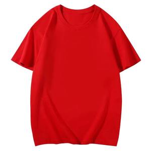 Camiseta Deportiva de Algodón Grueso para Hombre, con Cuello Redondo, Talla Grande, con Logotipo Personalizado en la Parte Delantera y Estampado Digital en Relieve 3D - Product Image 3