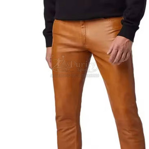 กางเกงหนังขายาวสำหรับผู้ชายกางเกงฤดูหนาวผลิตจากปากีสถานโลโก้ตามสั่ง - Product Image 4