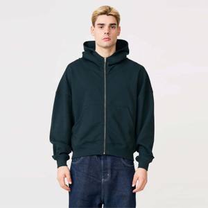 Sudadera con capucha de gran tamaño con cremallera completa, perfecta para ropa informal, deportes al aire libre y capas en climas más frescos - Product Image 1