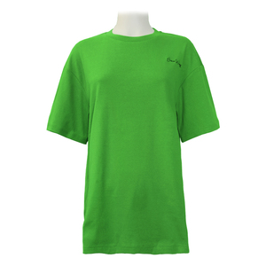 เสื้อยืดคอกลมผ้าฝ้าย100% เปอร์เซ็นพิมพ์ลายเสื้อลำลองสำหรับผู้หญิงปักโลโก้ขนาดใหญ่กว่าปกติ - Product Image 1