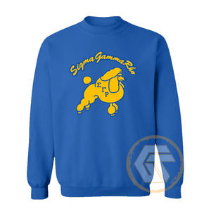 เสื้อสเวตเชิ้ตผู้หญิงคุณภาพสูงแบบกำหนดเอง ลาย Sigma Gamma Rho สำหรับฤดูใบไม้ร่วง/ฤดูหนาว ผ้าฝ้ายฟลีซด้านหน้า เป็นมิตรกับสิ่งแวดล้อม แห้งเร็ว ระบายอากาศได้ดี - Product Image 1