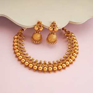 Antique <b>Necklace</b> with <b>Ruby</b> for Wedding in 188140 - Product Image 2