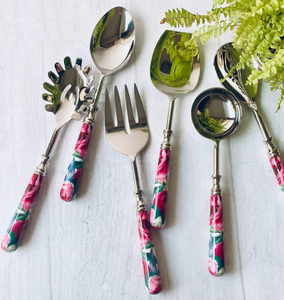 Ensemble de couverts en plaqué or fabriqués à la main en acier inoxydable cuillère fourchette couverts pour mariages maison et hôtel fabriqué en Inde - Product Image 3